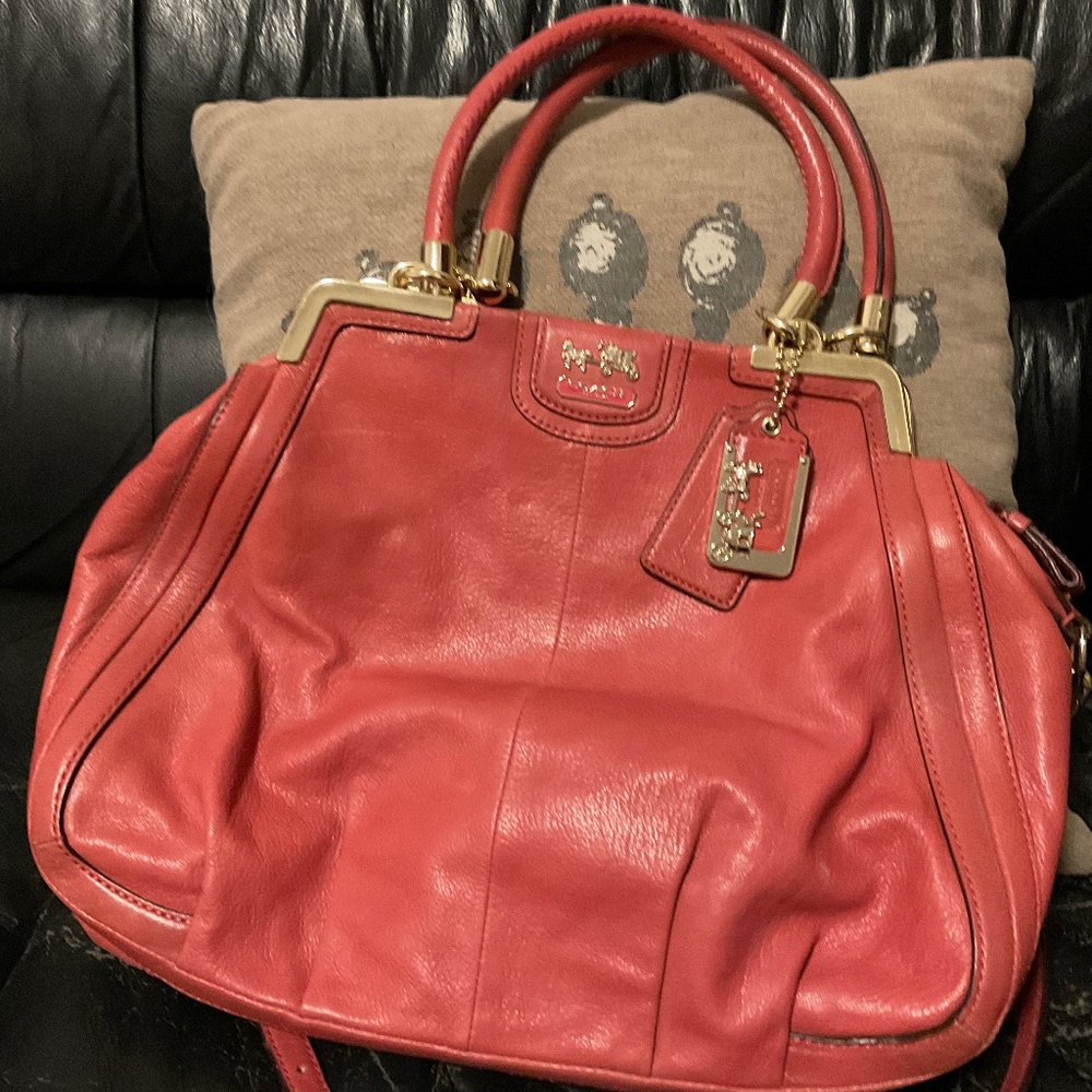 Vintage Authentic Leather COACH Handbag